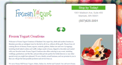 Desktop Screenshot of frozenyogurtcreations.com